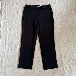 NWT Loft black cropped dress pants